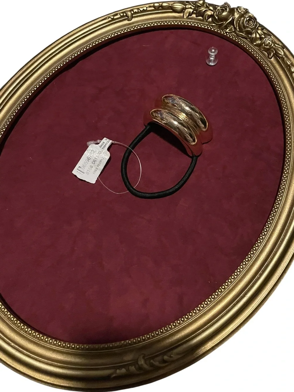 Free People Gold Toned Double Ring Hair Tie